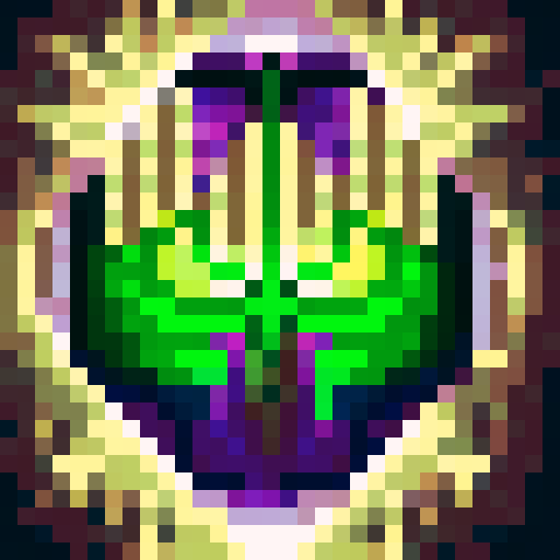purple and green colors, void energy swirling