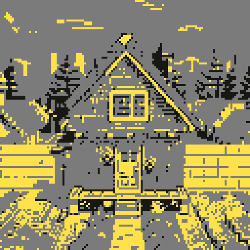 Tiny suburban american house, very humble tiny house, legend of Zelda isometric perspective, tile based art, 8x8 tiles, pixel art
