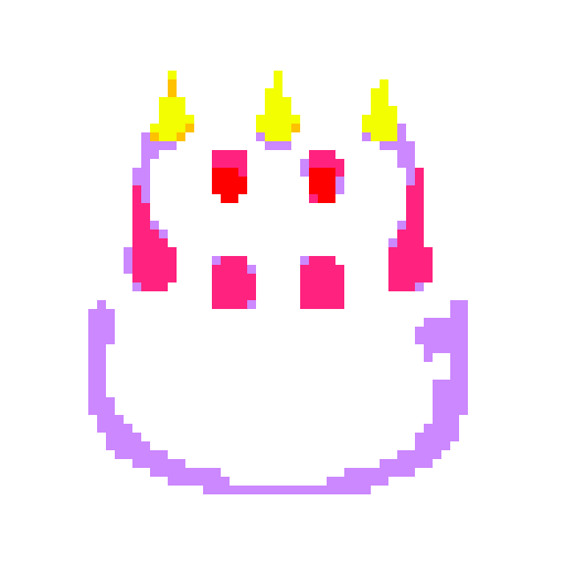 pixel art with a white background 
