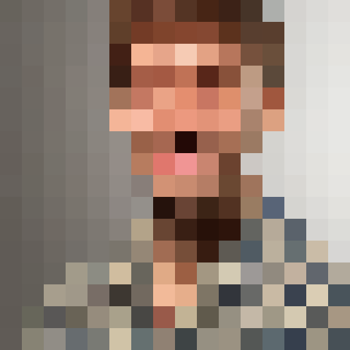 Reference image, rendered pixel art style