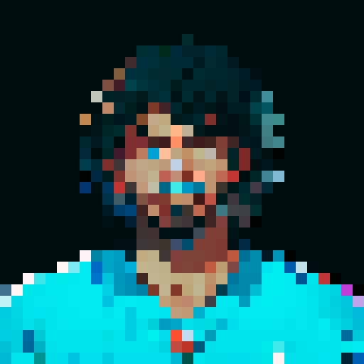 nfl football player, profile view, forward-facing, wearing jersey, no helmet, game icon style, 32x32 pixel art, sRGB, skillful expression, close-up portrait