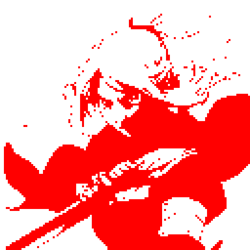 A single red sword: centered in the middle of the frame. Epic, dashing, yet minimalist, on white background.
