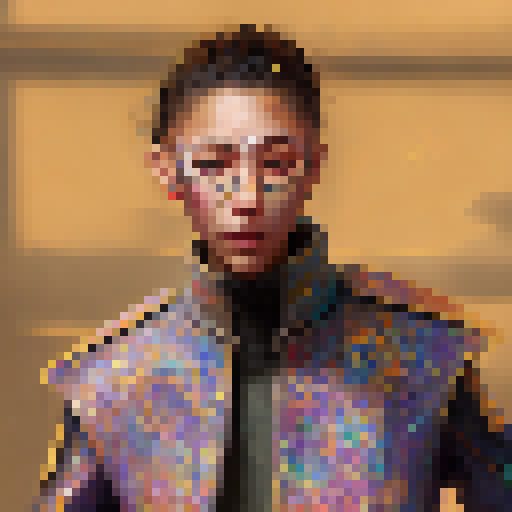 Vivid colors, tabaxi, monk