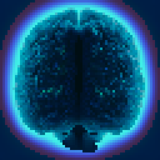 inside the human brain, with electrical wiring firing with a storm of thoughts