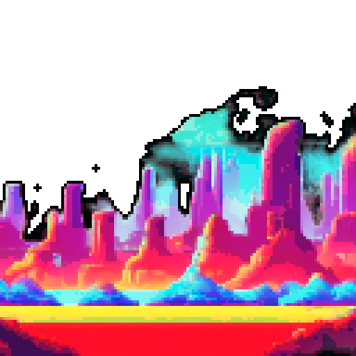 Sci fi planet, towering skyscrapers, neon lights, swirling clouds,, glowing holograms, metallic structures, alien vegetation, flying drones, vibrant colors, retro-futuristic architecture, sprawling metropolis, artificial intelligence, advanced technology, glowing energy sources, towering mountains, vast oceans, floating islands, otherworldly creatures, high-tech transportation, sleek spacecraft, electrified atmosphere, pixelated landscape