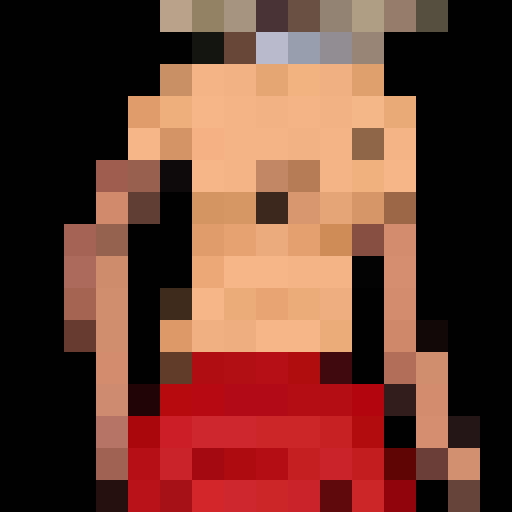 Black teenage girl with light brown hair and red eyes