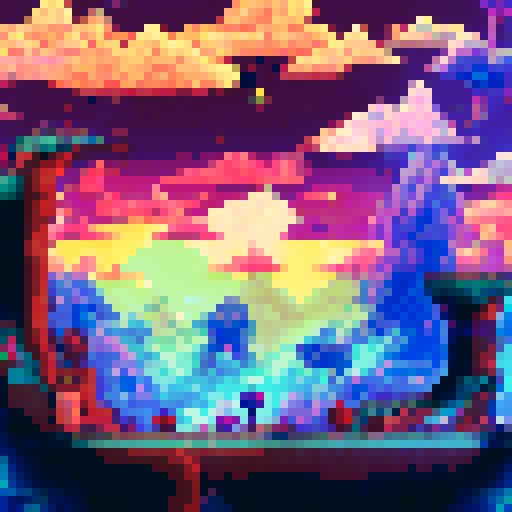 A spatial galaxy sword, with unique shape. Terraria like.