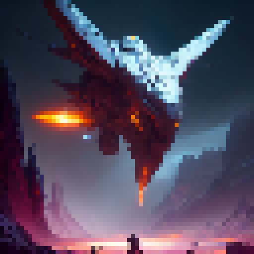 Sword-wielding hero battles fierce beasts in a surreal, dreamlike landscape, evoking the epic grandeur of classic RPGs and dripping with the vivid hues and bold brushstrokes of concept art.