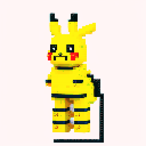Pikachu lego pixel 
