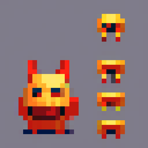 draw items you would find in a dungeon with no background