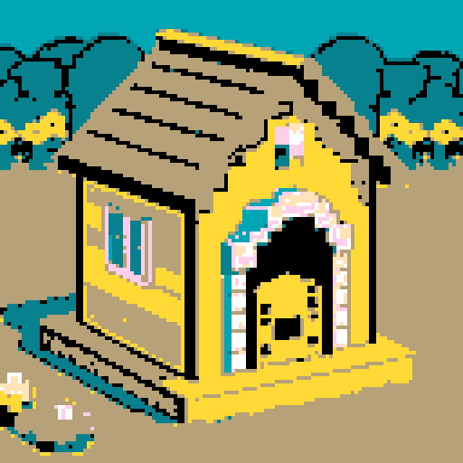 stained glass dog house