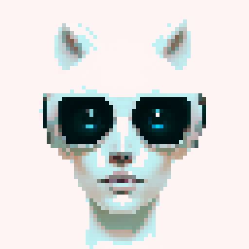 Pixel art with minimal color palette. up to 4 colors