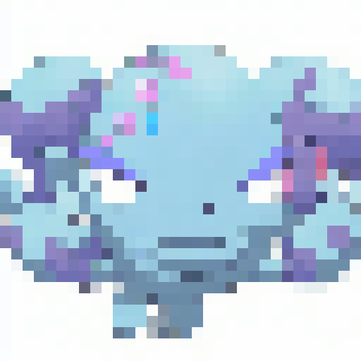 Wooper, with arms, in Pokemon Black and White style, stands in a tranquil, forest clearing with a babbling brook, surrounded by vibrant, blooming flowers.