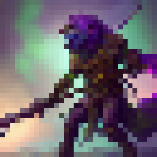 "Fierce goblin warrior charges forward, wielding a massive battle axe, in a cartoonish fantasy RPG style featuring bright colors and exaggerated features."