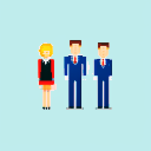 An image that represents the modification of a contract, also with people in suits