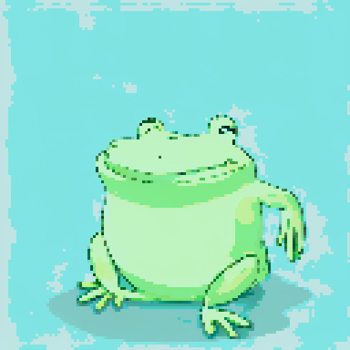 In the cozy ambiance of a dimly lit room, a small, jovial frog perches comfortably upon a plush couch chair, its diminutive size emphasized by the vastness of the furniture. The flickering flames of a nearby fireplace cast a warm glow, enveloping the space in a soft, golden light, creating an atmosphere of comfort and relaxation. With a mug clasped delicately between its tiny webbed fingers, the contented frog takes a sip of steaming coffee, its expression reflecting pure bliss.