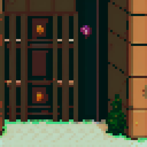 japanese door tile asset for roguelike rpg