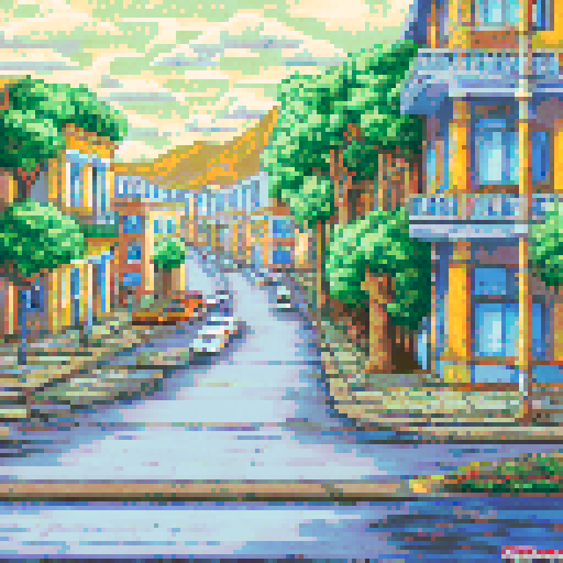 Mexico City multiple houses front view entire block