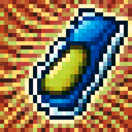 beach shack, game icon, 32x32 pixel art, sRGB, skill art, close up, portrait, vibrant colors, weathered wood, straw roof, seashell decorations, sandy surroundings, crashing waves, palm trees