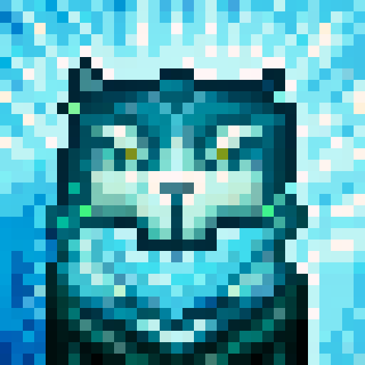 wolf avatar, portrait, glowing eyes