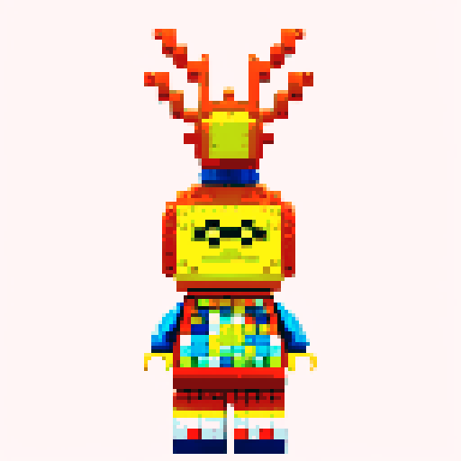 Sponge bob pixel lego 