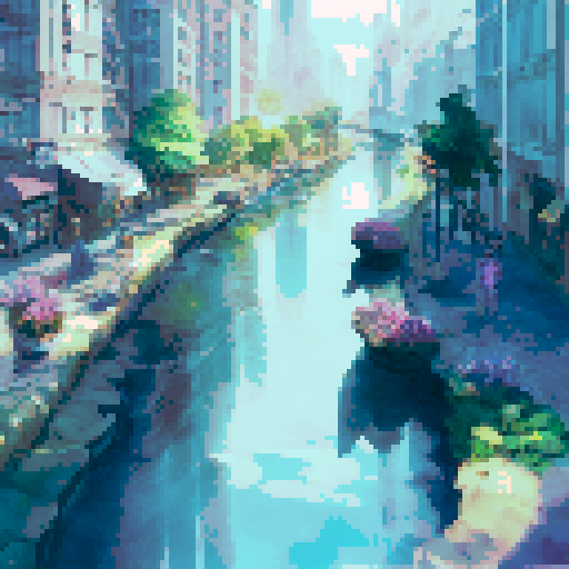 City skyline, tall skyscrapers, vibrant colors, busy streets, bustling traffic, glowing lights, serene river, reflective water, towering bridges, lush green parks, majestic mountains, dramatic clouds, golden sunset, ethereal haze, dreamlike atmosphere, surreal beauty, captivating architecture, intricate details, mesmerizing perspective, grandeur and elegance, harmonious blend of nature and urbanity, a masterpiece in landscape portrait style