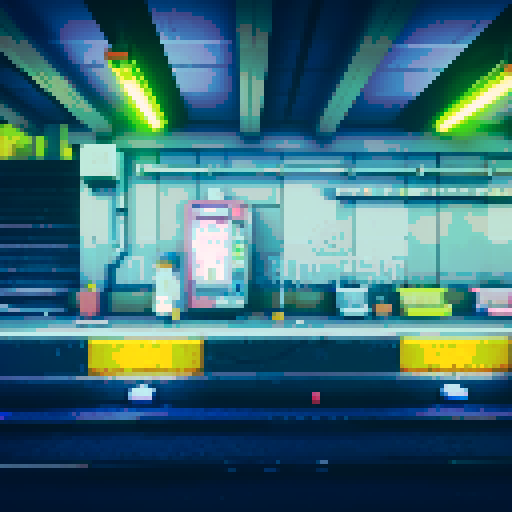 Underground train station