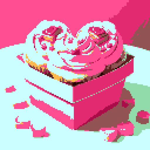 Box of Valentine's Day chocolates, specifically shaped like cupcakes with intricate details such as pink frosting and decorative toppings. Charming and romantic theme. The cupcakes within the box should exhibit a variety of delightful designs