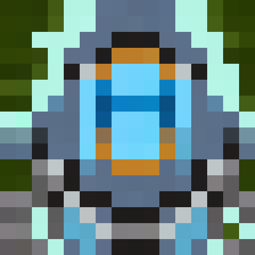 Create a Minecraft texture for a machine that extracts sap from logs and leaves