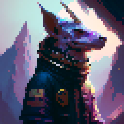 a lance that looks like a large unicorn horn.