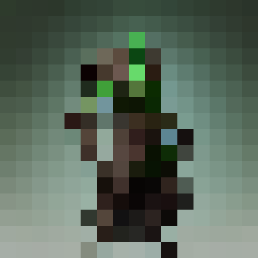 "Render a fierce, green goblin warrior wielding a comically oversized axe, with bulging muscles and exaggerated, cartoony proportions, outlined in bold black strokes reminiscent of classic Fantasy RPG artwork."