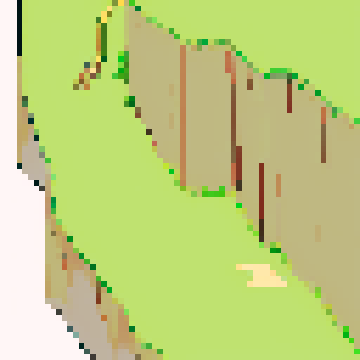 High cliff on the left hand side right hand side is the cliff in the sea in the middle there is a road