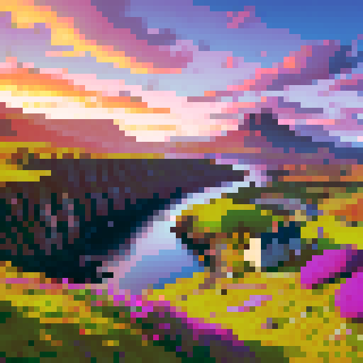 Isle of Skye, misty mountains, vibrant heather fields, quaint cottages, rocky cliffs, cascading waterfalls, sheep grazing, rugged coastline, ancient castles, colorful fishing boats, dramatic sunsets