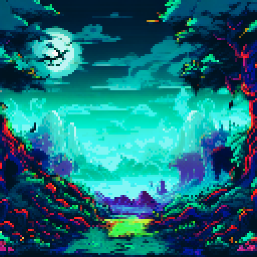 spooky graveyard, eerie mist, flickering lantern, gnarled trees, crescent moon, wispy clouds