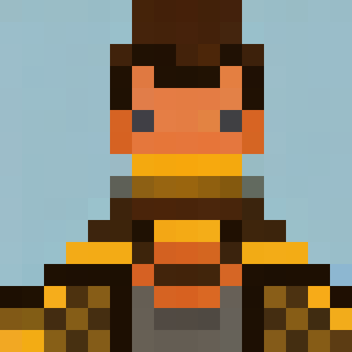 tall bearded man, big nose, wizard costume, frothy beer, game icon, 16x16, pixel art, portrait