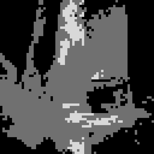 small frog shouting on forest floor