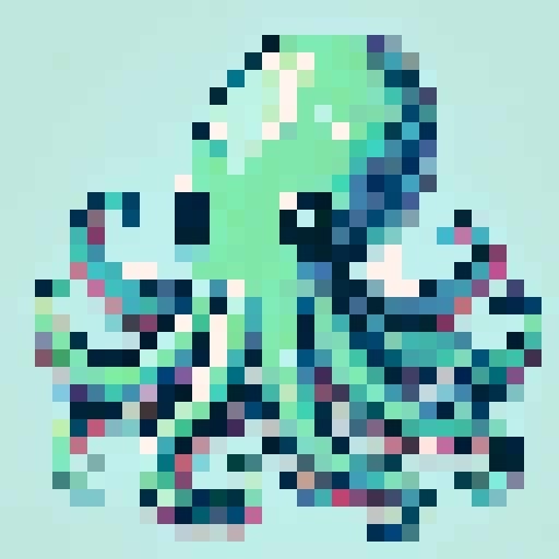 baby kraken on a white background