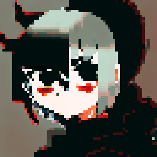 Darth Vader, menacing and ominous, with distorted features and a sinister aura, in the shadows of the Death Star, illuminated by meticulously detailed lighting, capturing every intricate detail in 4k/8k resolution, evoking a character portrait in an anime style with a close-up perspective, reminiscent of pixel art