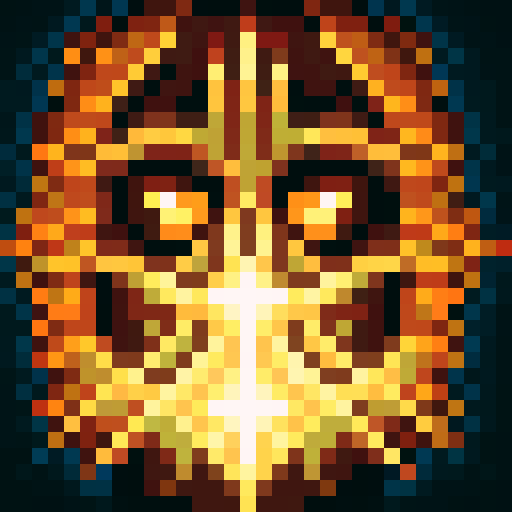 berserk, shades of red, orange and black