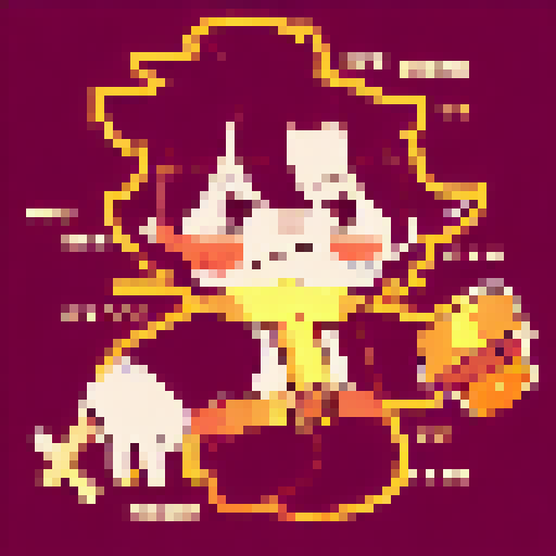 Blackbeard, pirate king, swaying on his ship's deck, engulfed by a sea of shining treasure and gold coins, immortalized in a dynamic, anime-influenced, pixel art character portrait.