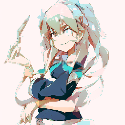 Sakuya Izayoi, wielding silver knives and surrounded by floating clocks, stands in a garden of cherry blossom trees in anime style.