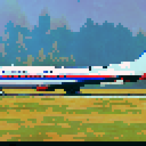 boeing 727-200, plain background, side view
