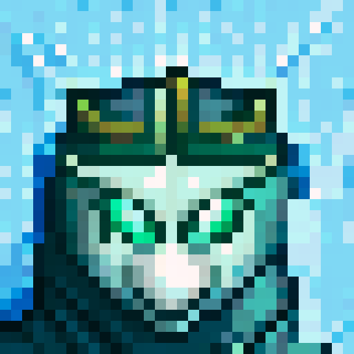 Wolf avatar, portrait, glowing eyes