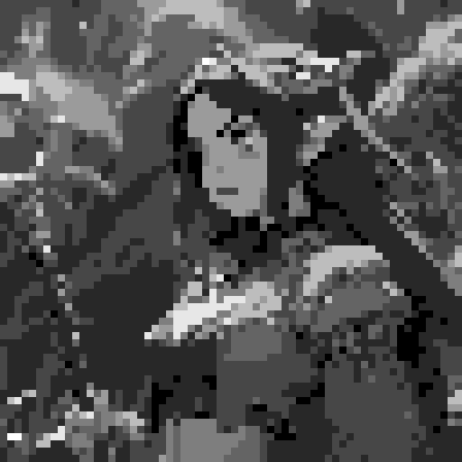 busty succubus, skin tight lace, deep v-neck crop top, intricate druidic staff, pixel art, sRGB