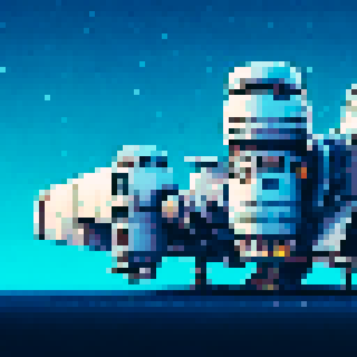 pixel art spaceship