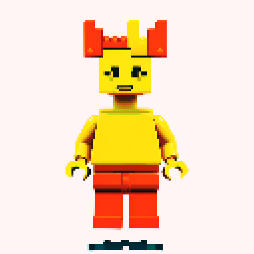 lego pixel, vibrant colors, blocky shapes, small plastic bricks, isometric perspective, retro video game, low resolution, 8-bit graphics, sharp edges, square grid, limited color palette, nostalgic feel, brick-built characters, iconic lego logo, digital recreation, detailed textures, crisp lines, simplified forms, nostalgic gaming vibes