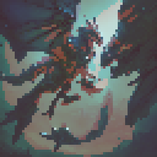 A majestic dragon soaring through a vibrant, neon-lit sky, casting a mystical glow on the medieval, cobblestone streets of a fantasy RPG town as enchanted creatures and characters in elaborate, shimmering armor go about their quests and adventures