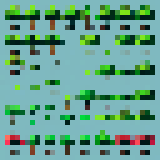 top down zelda style tree to be used in the game world