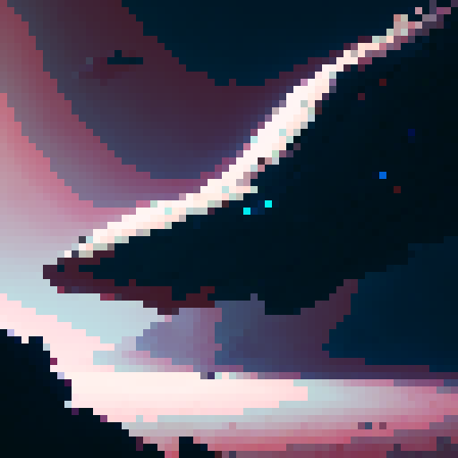 a pixelated snake makes its way through a desolate, grayscale landscape towards a lone, vividly colored apple, a striking contrast that captures the eye, 