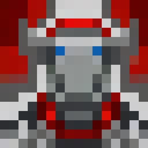 Red car, vibrant red hue, sleek design, shiny finish, pixelated details, 16x16 game icon, close-up view, portrait angle